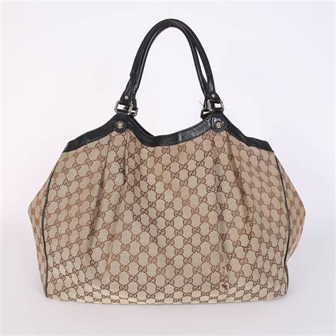 gucci sukey large original gg canvas tote black|Large Black Gucci Sukey Tote Original Gg Canvas .